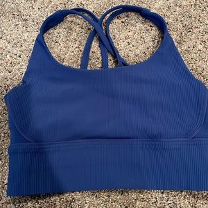 Lulu longline ribbed sports bra